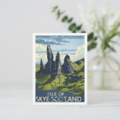 Insel Skye Schottland Vintag Berühmter Reiseort Postkarte (Stehend Vorderseite)