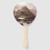 Insel Skye Scotland Lake Mountains Kühe Hand Fan Fächer (Rückseite)