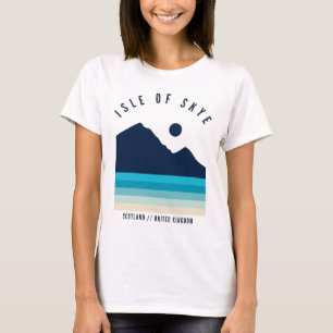 Insel Skye Scotland Retro Vintager Strand T-Shirt