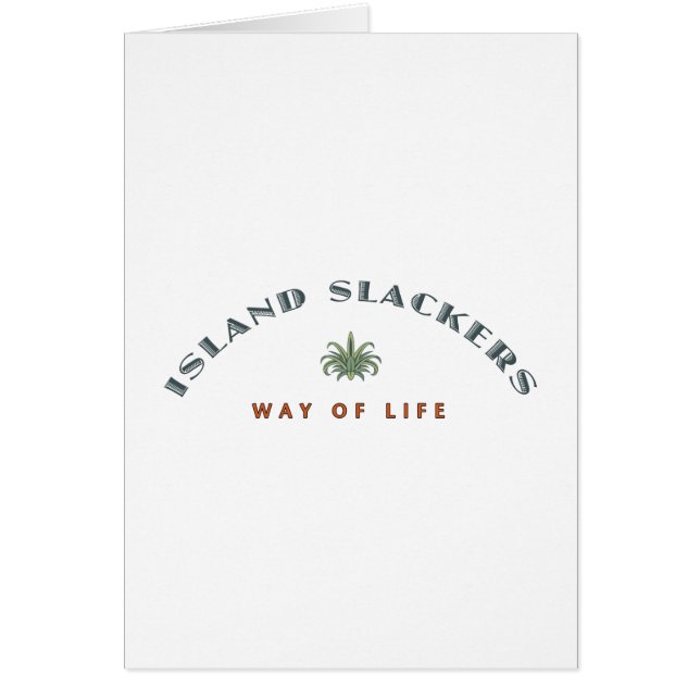 Insel Slacker Art des Lebens (Vorne)