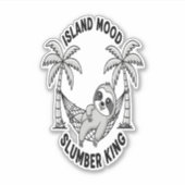 Insel Sloth Aufkleber (Vorderseite)