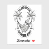 Insel Sloth Aufkleber (Blatt)