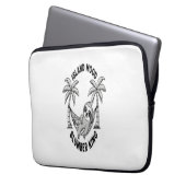 Insel Sloth Laptopschutzhülle (Vorderseite Links)