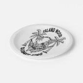 Insel Sloth Pappteller (Schrägansicht)