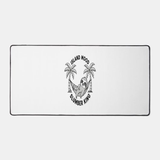 Insel Sloth Schreibtischunterlage (Vorderseite)