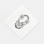 Insel Sloth Serviette (Ecke)