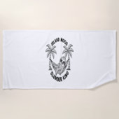 Insel Sloth Strandtuch (Vorderseite)