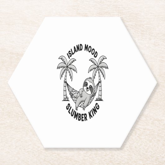 Insel Sloth Untersetzer (Vorderseite)