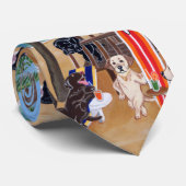 Insel-Sommer-Ferien Labradors Krawatte (Gerollt)