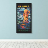 Insel Sommer Leinwanddruck (Insitu (Holzboden))