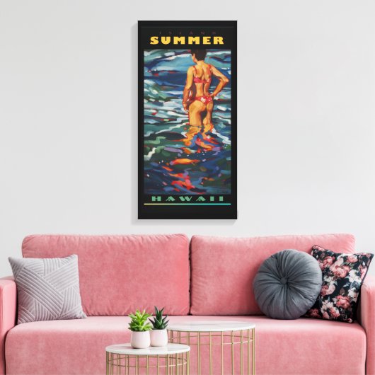 Insel Sommer Leinwanddruck (Insitu (Wohnzimmer))