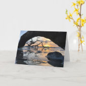 Insel-Sonnenaufgangskarte Nr. 2 (leer innen) Karte (Gelbe Blume)