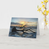 Insel-Sonnenaufgangskarte Nr. 3 (leer innen) Karte (Gelbe Blume)