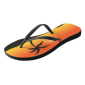 Insel Sonnenuntergang Flip Flops Badesandalen (Schrägansicht)