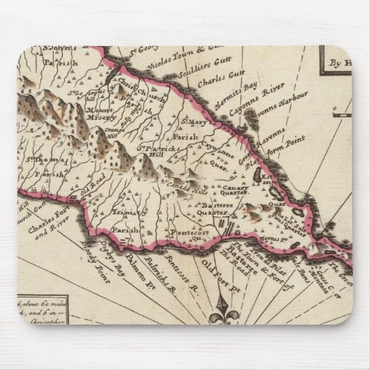 Insel St. Christophers Mousepad (Vorne)