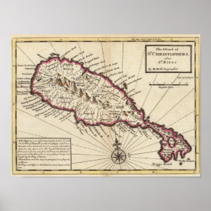 Insel St Christophers Poster