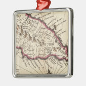 Insel St. Christophers Silbernes Ornament (Links)
