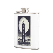 Insel St Helena Michigan Leuchtturm Moon Flachmann (Links)