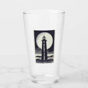 Insel St Helena Michigan Leuchtturm Moon Glas