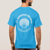 Insel St Simons (Muschel) T-Shirt (Rückseite)