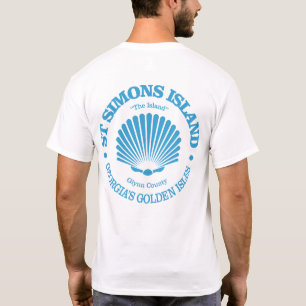 Insel St Simons (Muschel) T-Shirt