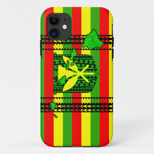 Insel Stammes- Kanaka Maoli Flagge Case-Mate iPhone Hülle (Rückseite)
