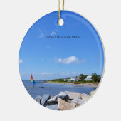 Insel Sullivan Charleston South Carolina Keramik Ornament (Links)