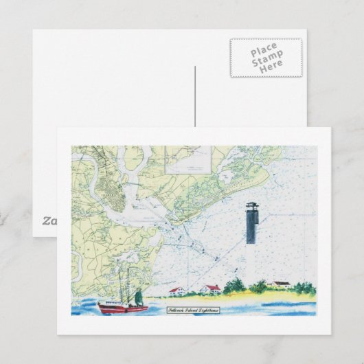 Insel Sullivan Postkarte (Vorne/Hinten)