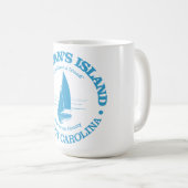 Insel Sullivan (Segelboot) Kaffeetasse (VorderseiteRechts)