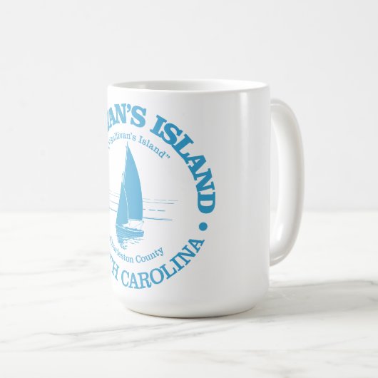 Insel Sullivan (Segelboot) Kaffeetasse (VorderseiteRechts)