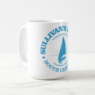 Insel Sullivan (Segelboot) Kaffeetasse