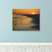 Insel Sullivan, South Carolina Sunset Leinwanddruck (Insitu (Holzboden))
