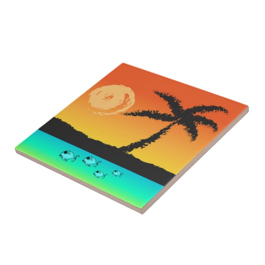 Insel Sunset Fliese (Seite)