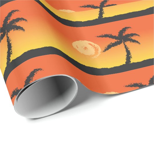 Insel Sunset Geschenkpapier (Rolleneckpunkt)