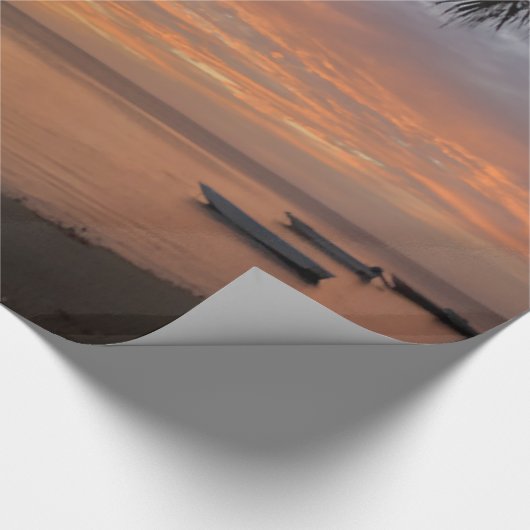Insel Sunset Geschenkpapier (Ecke)