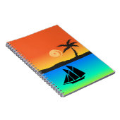 Insel Sunset Notizblock (Rechte Seite)