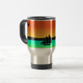 Insel Sunset Reisebecher (Vorderseite Links)