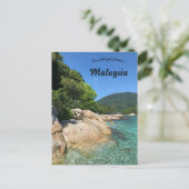 Insel Terengganu Malaysia Postkarte (Stehend Vorderseite)