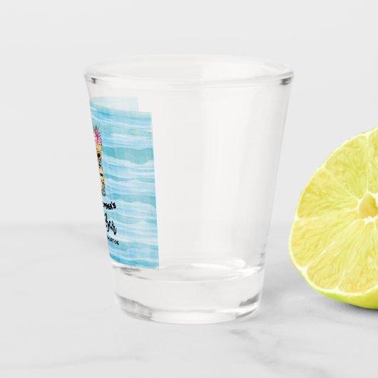 Insel Tiki Bar Mit Monogramm Showglas Schnapsglas (Rechts)