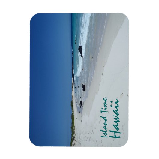 Insel Time Hawaii Beach Landschaft Andenken Magnet (Vertikal)