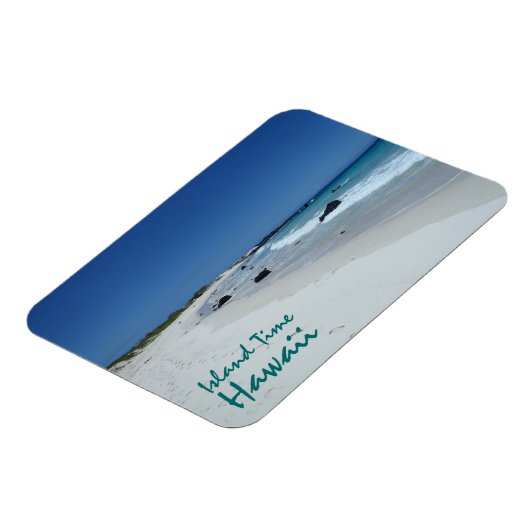 Insel Time Hawaii Beach Landschaft Andenken Magnet (Linke Seite)