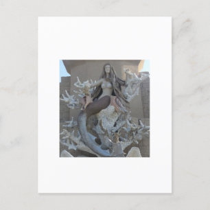 Insel Time Mermaid Postkarte