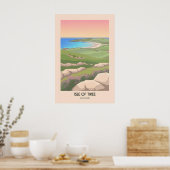 Insel Tiree Schottland Reiseplakat Poster (Küche)