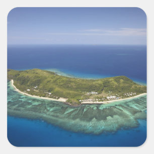 Insel Tokoriki, Mamanuca-Inseln, Fidschi Quadratischer Aufkleber