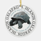 Insel Tortoise Galapagos Keramik Ornament (Vorne)