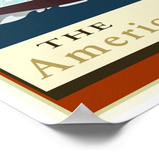 Insel Travel Rhode Poster (Ecke)