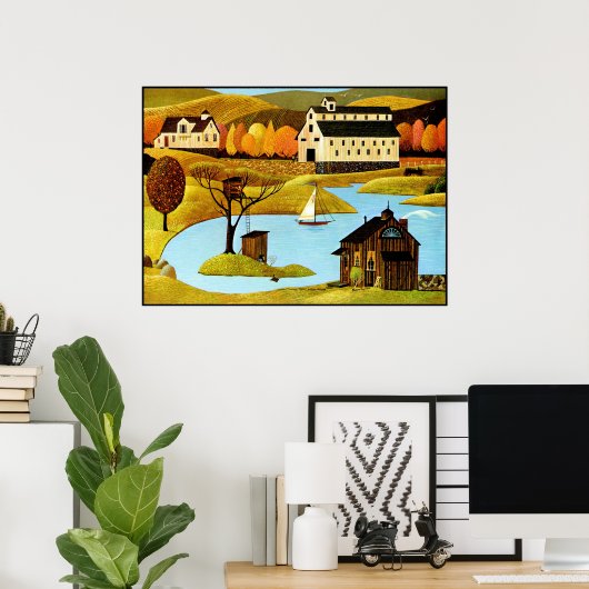 Insel Treehouse Poster (Heimbüro)