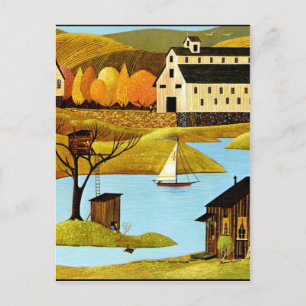 Insel Treehouse Postkarte