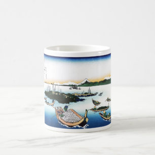 Insel Tsukuda in der Provinz Musashi Kaffeetasse