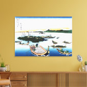 Insel Tsukuda in der Provinz Musashi Leinwanddruck (Insitu (Wohnzimmer))